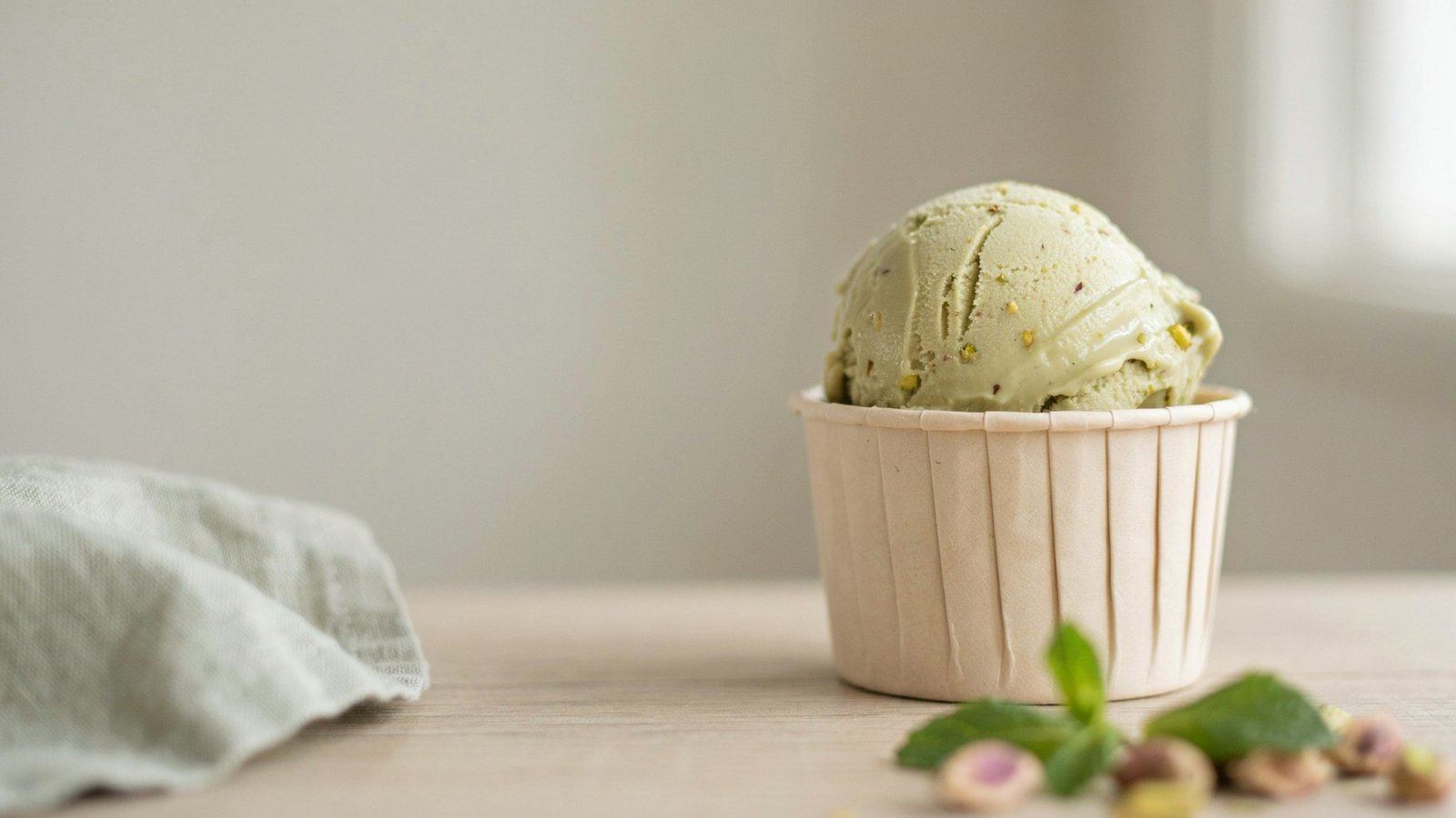 scoop of gelato showing dense smooth texture and rich appearance.