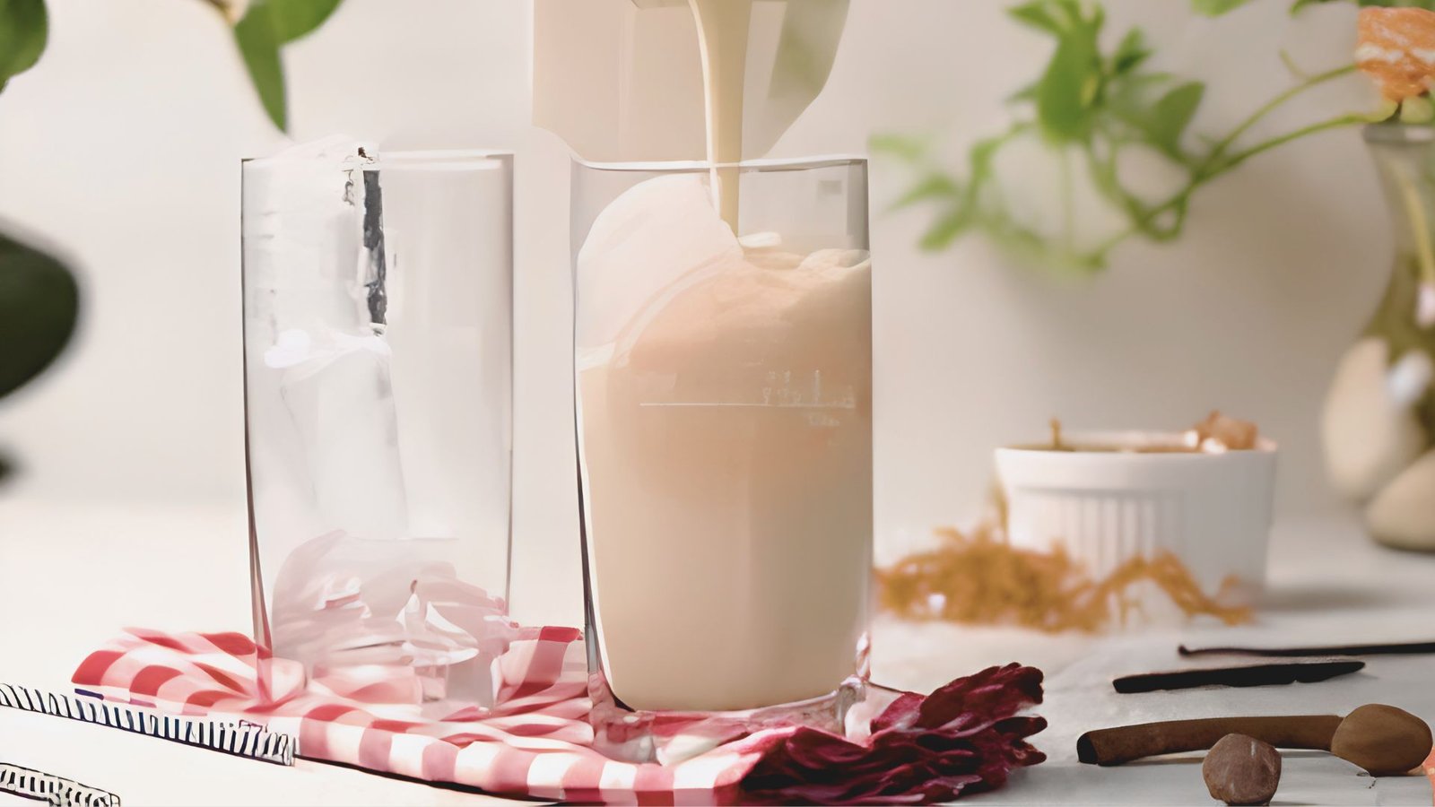 Freshly prepared sea moss drink chilled and ready to serve.</strong></p>
<p>Pour into a jug or bottles. Refrigerate for at least an hour before serving. Shake or stir before pouring. Serve over ice if you like.”></p>
<p>That's the full base recipe. It keeps well in the fridge for up to five days.</p>
<h2>Healthy Sea Moss Drink Flavor Ideas</h2>
<p><img decoding=