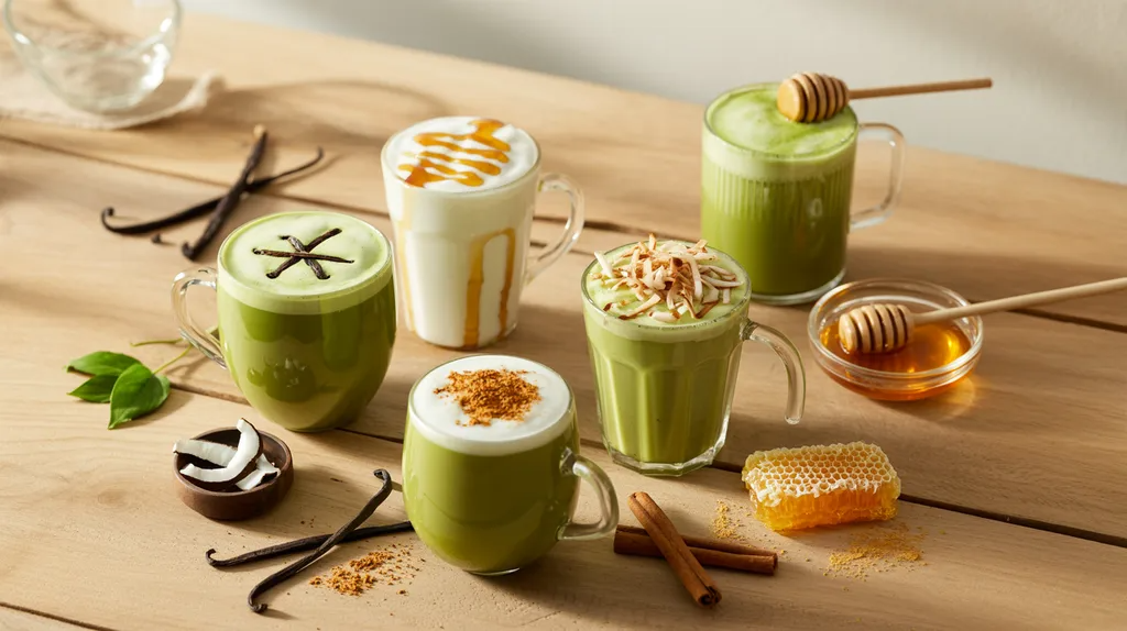 Popular flavor variations for matcha coffee recipes